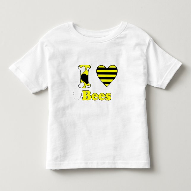 Camiseta De Bebé Amo a las abejas (Anverso)