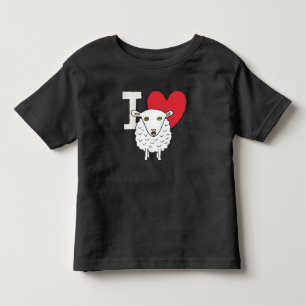 Camiseta De Bebé Amo a las ovejas