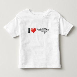 Camiseta De Bebé Amo a los criados tiburones
