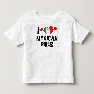 Camiseta De Bebé Amo a los niños Chicas mexicanos
