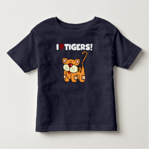 Camiseta De Bebé Amo a los Tigres