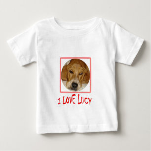 Camiseta De Bebé amo a lucy