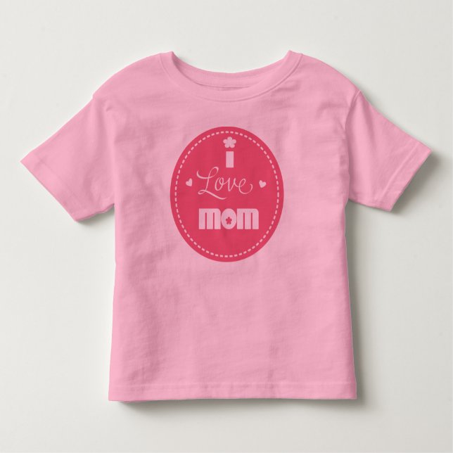 Camiseta De Bebé Amo a mamá (Anverso)