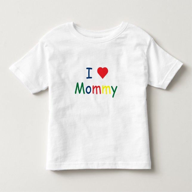Camiseta De Bebé Amo a mamá (Anverso)