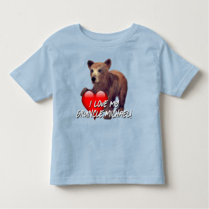 Camiseta De Bebé "¡Amo A Mi Abuelo!" Cubo de oso
