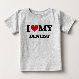 Camiseta De Bebé Amo a mi dentista