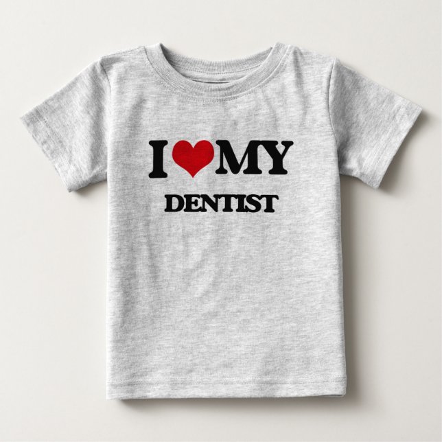 Camiseta De Bebé Amo a mi Dentista (Anverso)
