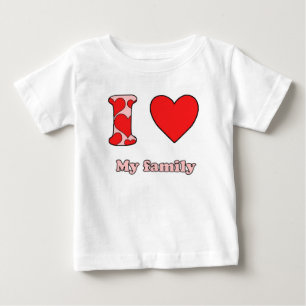 Camiseta De Bebé Amo a mi familia