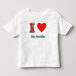 Camiseta De Bebé Amo a mi familia