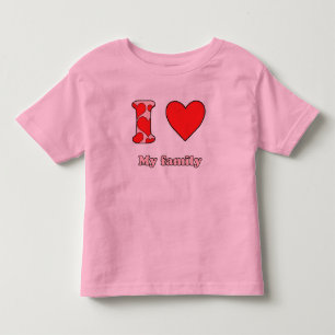 Camiseta De Bebé Amo a mi familia