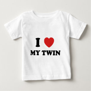Camiseta De Bebé Amo a mi gemelo