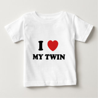 Camiseta De Bebé Amo a mi gemelo
