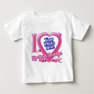Camiseta De Bebé Amo a mi Gran Abuelo rosa/morado - foto