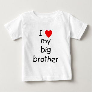 Camiseta De Bebé Amo A Mi Gran Hermano