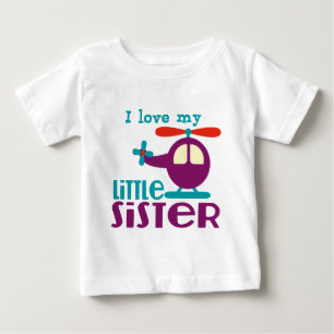 Camiseta De Bebé Amo a mi hermanita