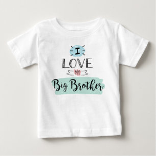 Camiseta De Bebé Amo a mi hermano mayor lindo