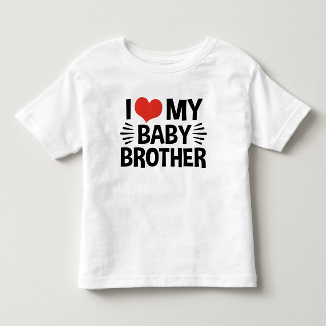 Camiseta De Bebé Amo A Mi Hermano Nacido (Anverso)