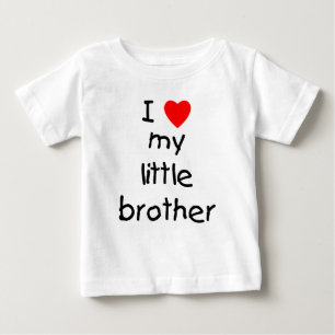 Camiseta De Bebé Amo A Mi Hermano Pequeño