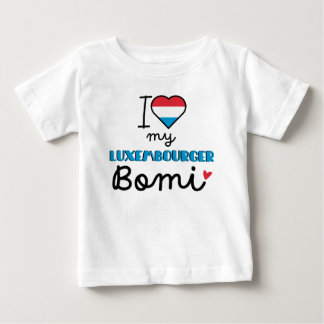 Camiseta De Bebé Amo a mi luxemburguesa Bomi lindo