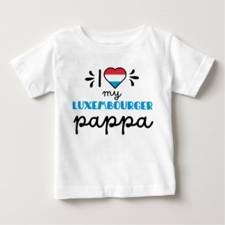 Camiseta De Bebé Amo a mi luxemburguesa Pappa lindo