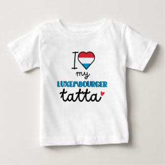 Camiseta De Bebé Amo a mi luxemburguesa Tatta lindo
