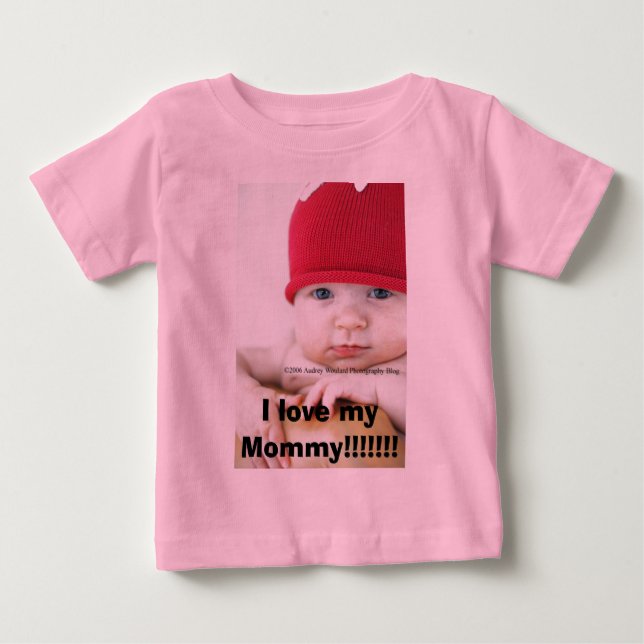 Camiseta De Bebé ¡Amo a mi mamá!!!!!!! (Anverso)
