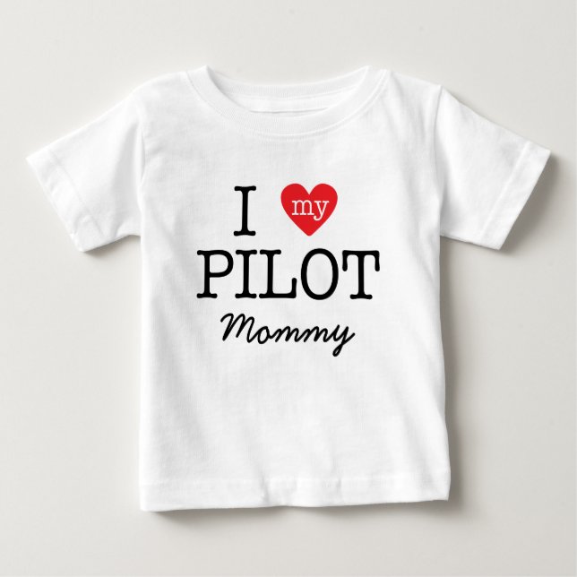 Camiseta De Bebé Amo a mi mamá experimental (Anverso)