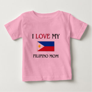 Camiseta De Bebé Amo a mi mamá filipina