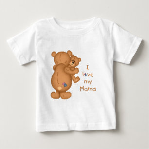 Camiseta De Bebé Amo a mi mamá - niño T