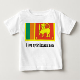 Camiseta De Bebé Amo a mi mamá sinvergüenza.