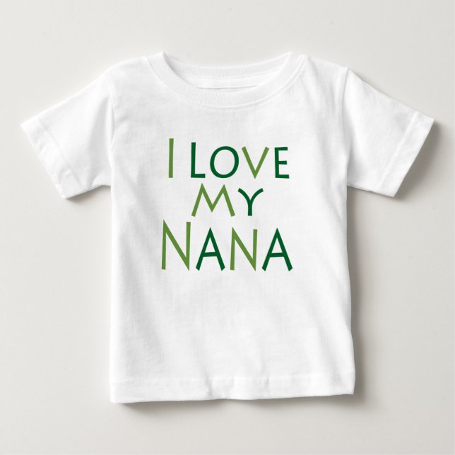 Camiseta De Bebé Amo a mi Nana (Anverso)