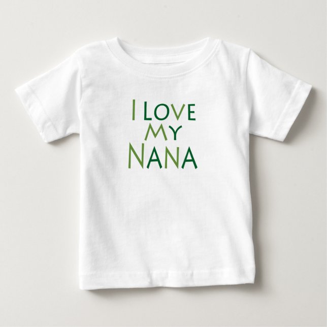 Camiseta De Bebé Amo a mi Nana (Anverso)