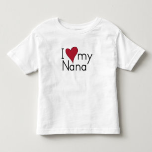 Camiseta De Bebé Amo a mi Nana