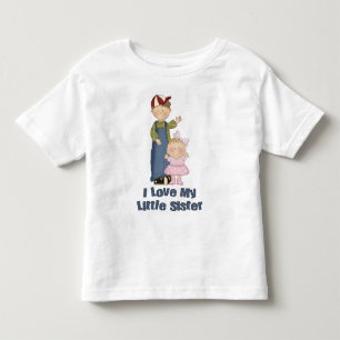 Camiseta De Bebé Amo a mi niñita hermana y a mi niñita