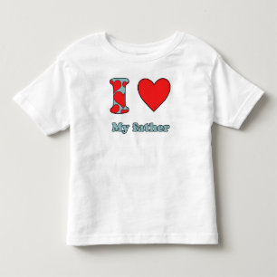 Camiseta De Bebé Amo a mi padre