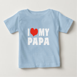 Camiseta De Bebé Amo a mi papá