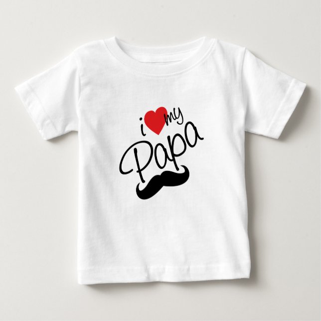 Camiseta De Bebé Amo a mi papá