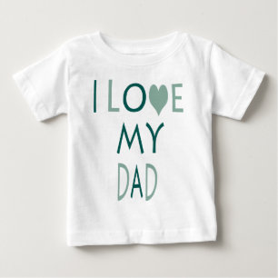 Camiseta de bebé 'Amo a mi papá'