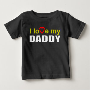 Camiseta De Bebé Amo a mi papá