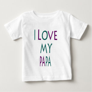 Camiseta de bebé 'Amo a mi papá'