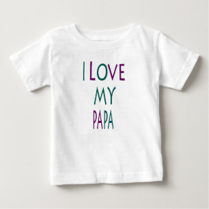 Camiseta de bebé 'Amo a mi papá'