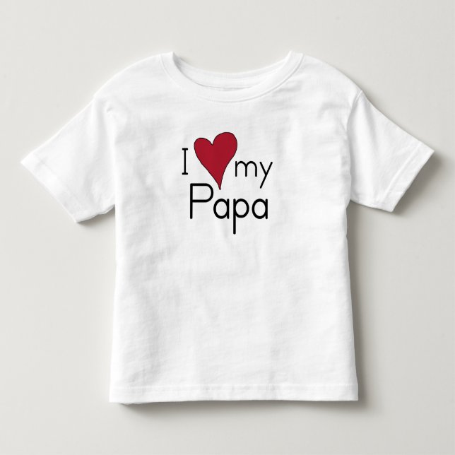 Camiseta De Bebé Amo a mi papá (Anverso)