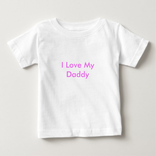 Camiseta De Bebé Amo a mi papá (Anverso)