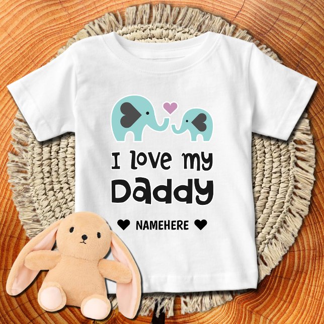 Camiseta De Bebé Amo a mi papá - Elefante (Subido por el creador)