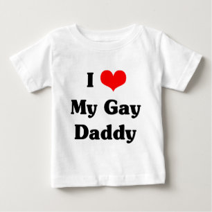Camiseta De Bebé Amo a mi papá gay