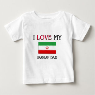 Camiseta De Bebé Amo a mi papá iraní