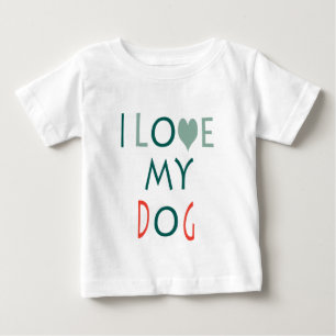 Camiseta de bebé 'Amo a mi perro'