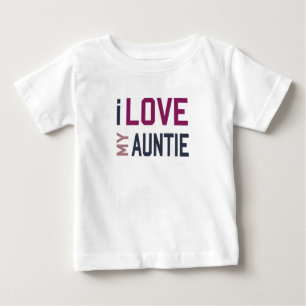 Camiseta De Bebé Amo a mi tía