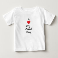 Amo a mi tía Customizable Baby Shirt