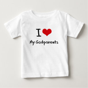 Camiseta De Bebé Amo a mis Godparents